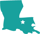 Louisiana map icon